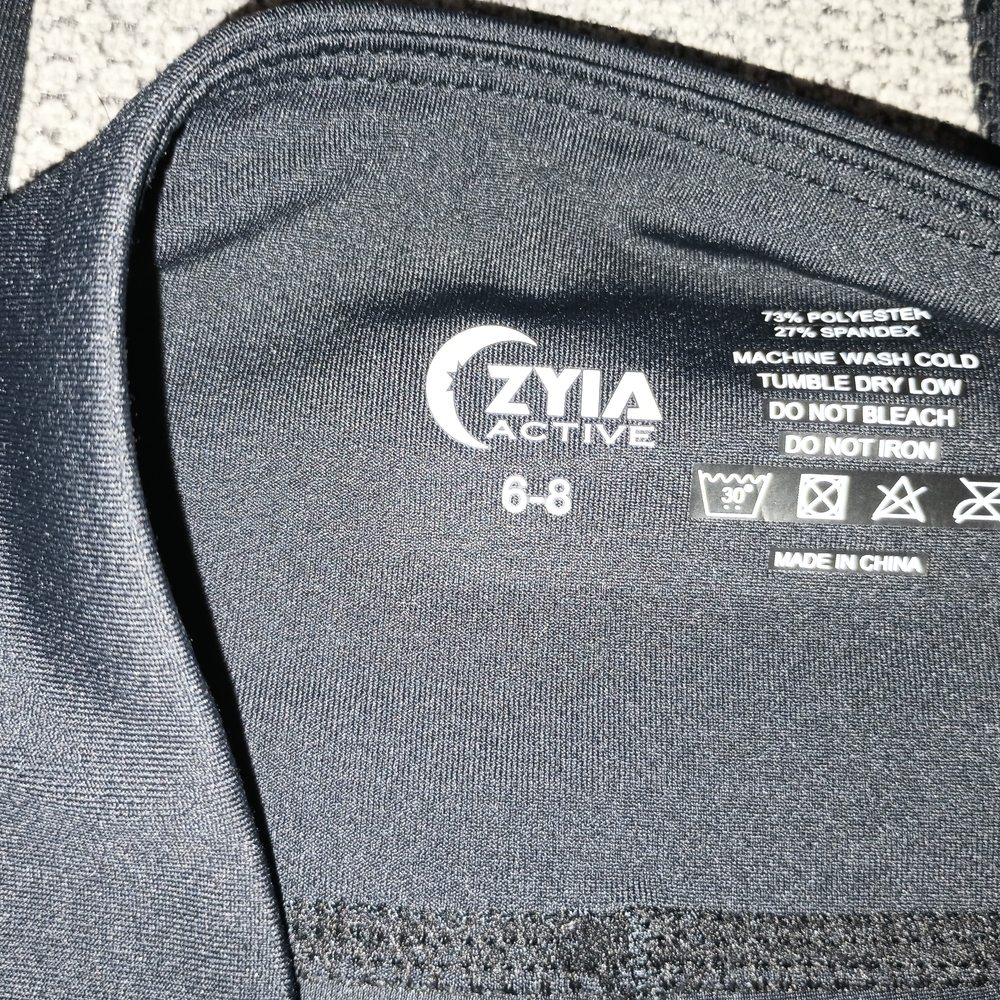Zyia Active Black Sports Bra
